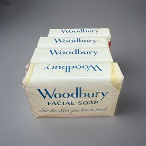 Vintage Woodbury Facial Soap Bars 1 Cent Promo New NOS 1940s 1950s 4 Pack